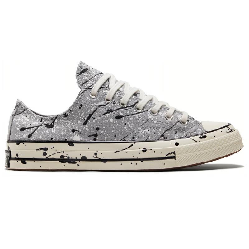 Converse Ретро удобные парусиновые кеды с низким верхом 1970-х годов, унисекс, серые