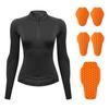 Women S Mesh Jacket Motorcycle Padded Shirt Summer Soft Armor Sports Protective Gear Black EU Size S