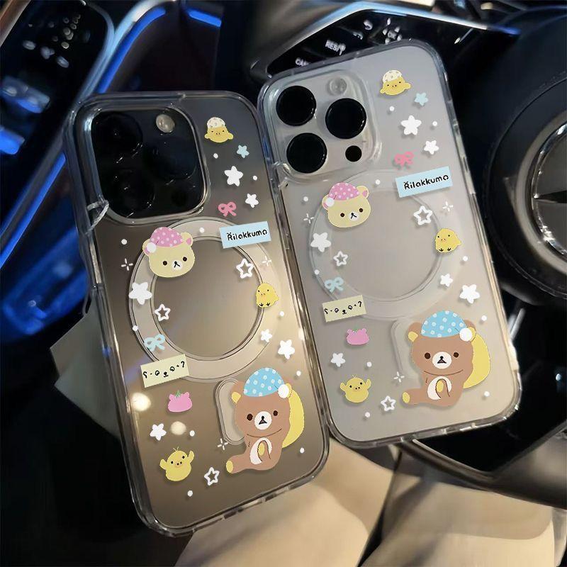 Магнитный чехол R-Rilakkuma для Samsung Galaxy S26 Ultra S25 Edge S24 Plus S23 FE A57 A56 A55 A54 A36 A35 A17 A16 A15 A07