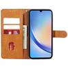 For Samsung Galaxy A17 5G/A26 5G Case Calf Texture PU Leather Wallet Phone Cover with Wrist Strap