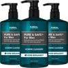 Pure & Safe Cooling Men's Cleanser Bergamot Fragrance, 300ml, 3 Units