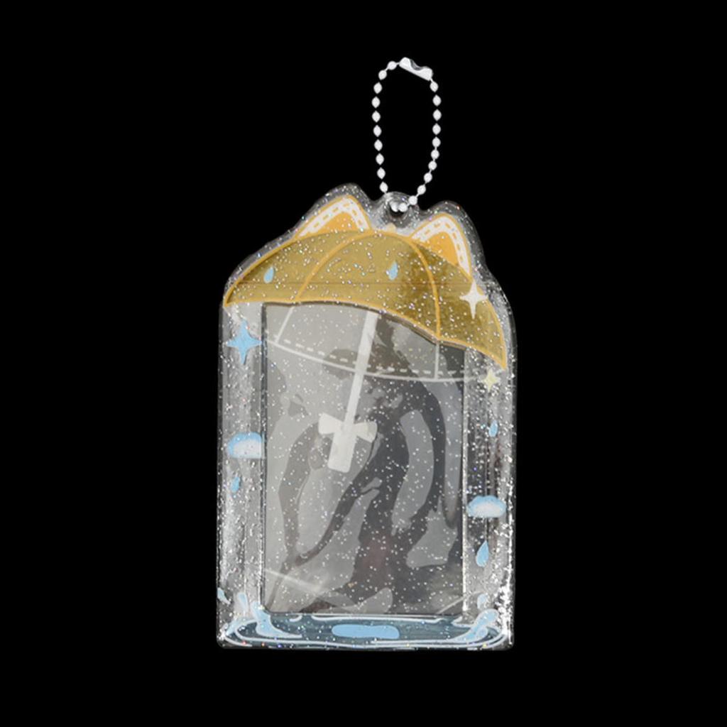 3-дюймовый держатель для фотокарточек с брелоком, рукава для фотокарточек, держатель для ID-бейджа, протектор для карт, мини-альбом