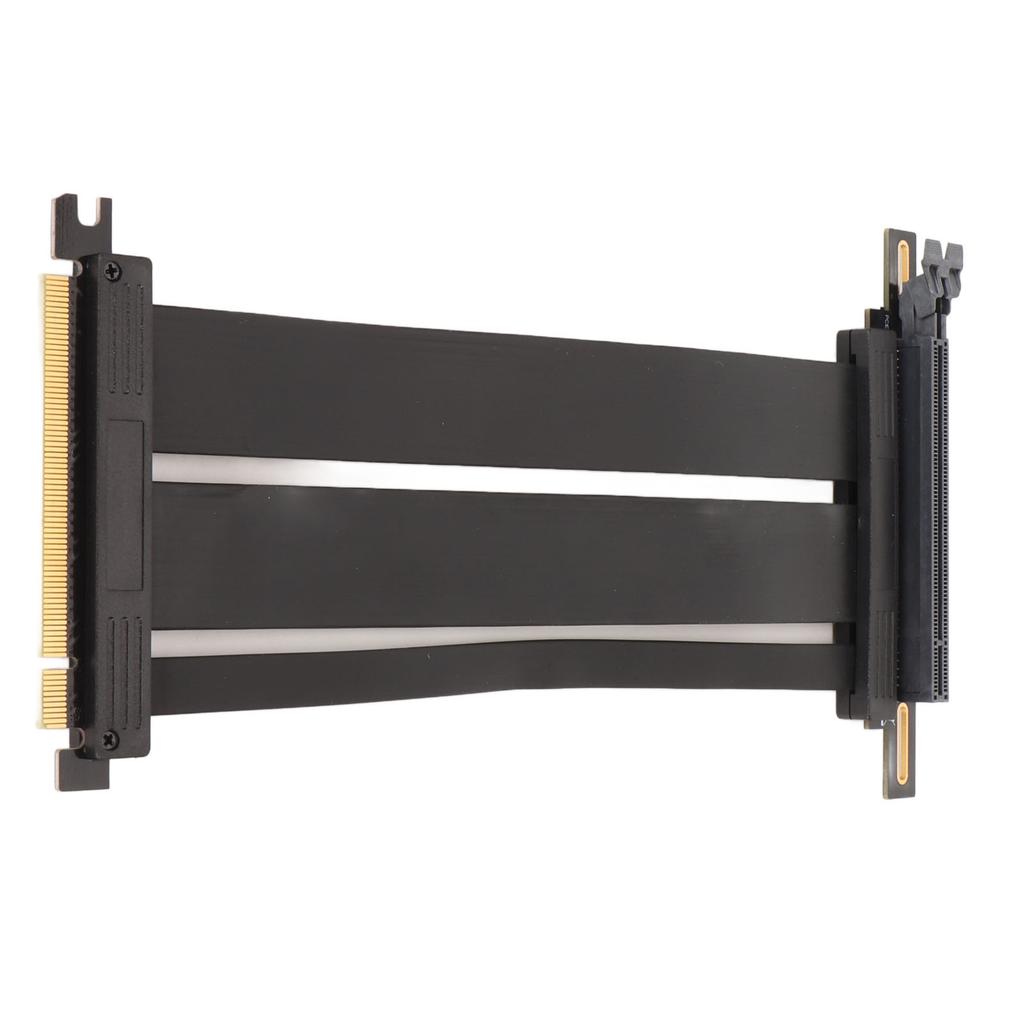 Graphics Card Extension Cable PCIE 4.0 X16 Riser Cable 90 Degree High Speed Flexible Riser Cable for PCIE 3.0