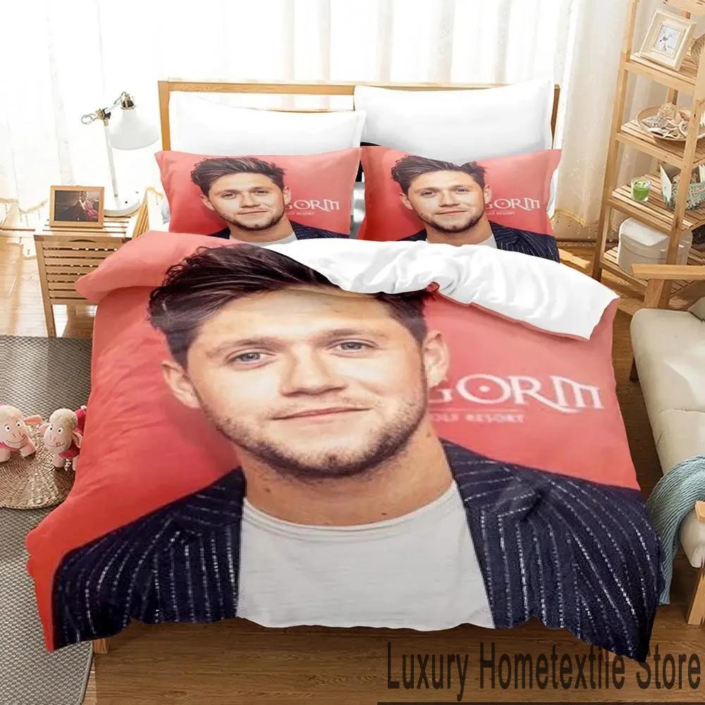 3D Print Niall Horan Bedding Set Boys Girls Twin Queen King Size Duvet Cover Pillowcase Bed Boys Adult Home Textileextile