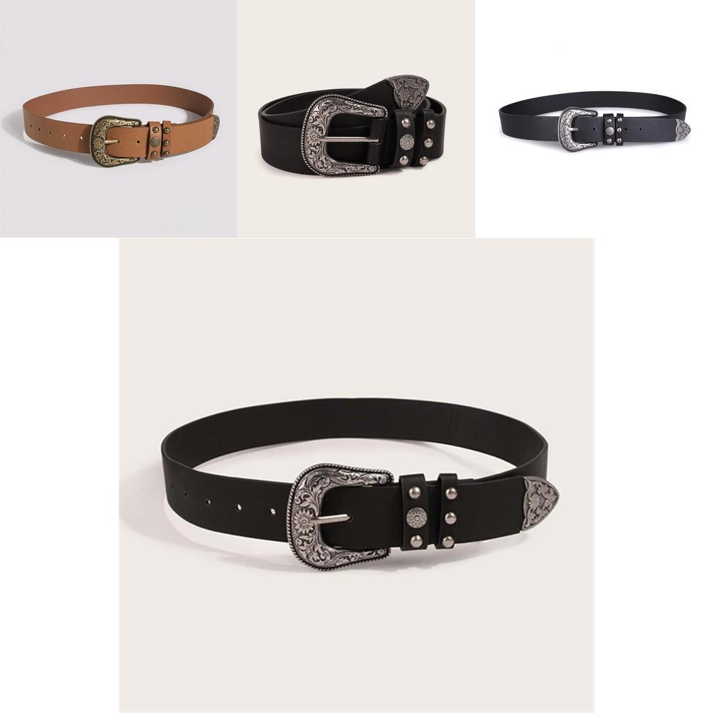 Художественный винтажный женский ремень с овальными элементами и элементами в горошек для повседневных нарядов