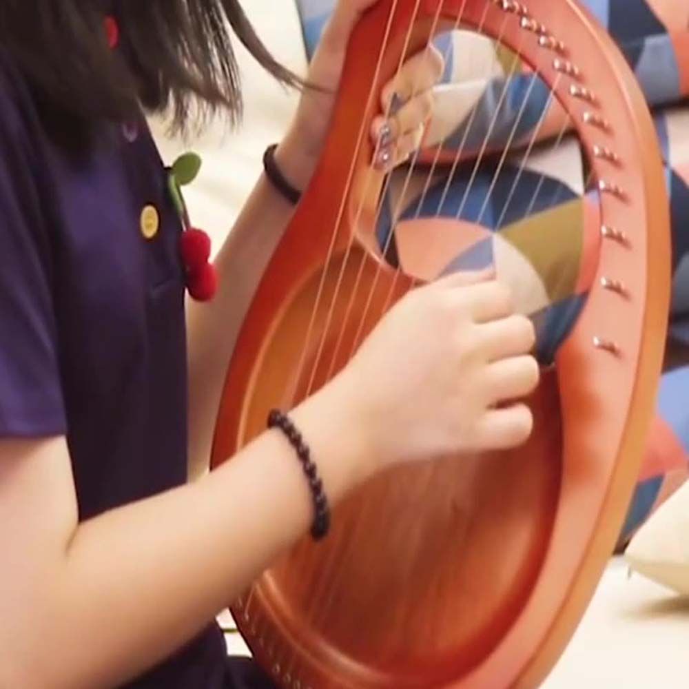 Лира арфа деревянная 16 струн пластина лиар музыкальный инструмент 16 струн лира арфа струнный инструмент