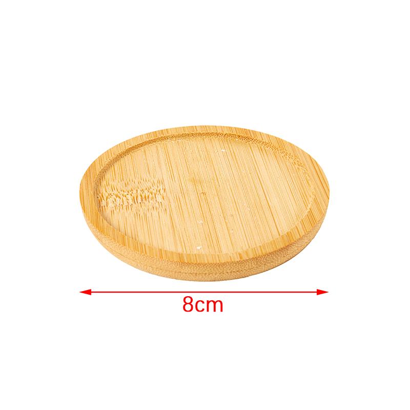 1шт бамбуковый лоток бонсай держатель круглая подставка для растений для сочных горшков садовые инструменты
