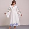 Women's Dress with Floral Embroidery In the Ukrainian Style Stephanie