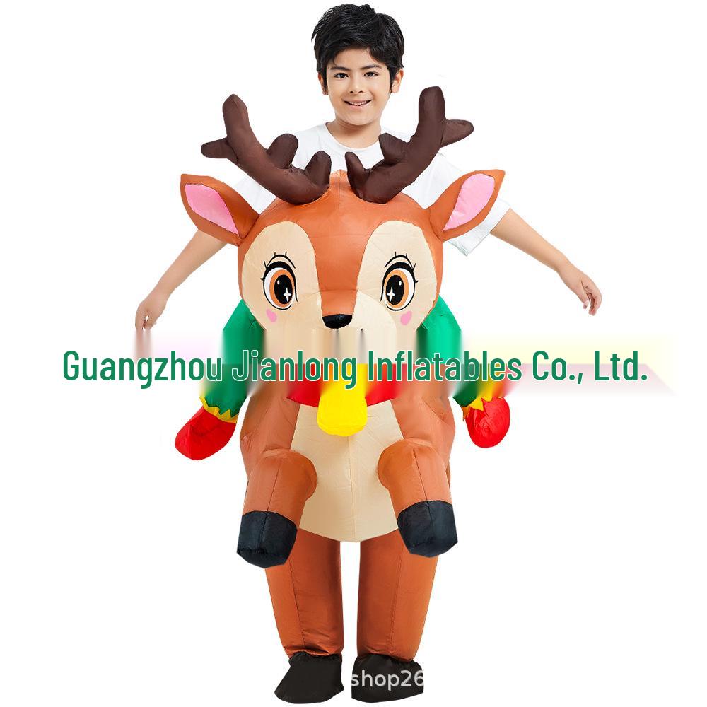 Christmas Inflatable Reindeer & Santa Costume