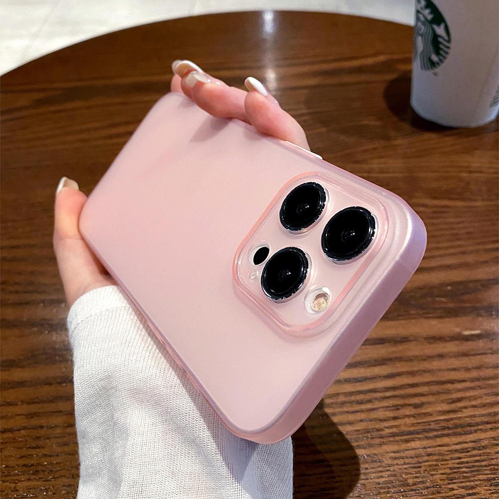 0,3 мм Ультратонкий Матовый Мягкий Силиконовый Чехол Для iPhone 16e 16 15 14 13 12 11 Pro Max Plus Роскошный Прозрачный ТПУ Чехол Конфетного Цвета