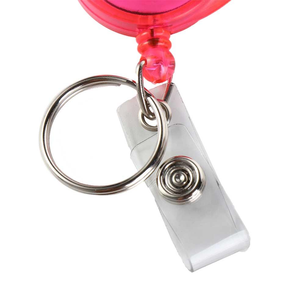 Card Holder Outdoor Telescopic Easy Pull Buckle Carabiner Keychain Badge Holder Badge Reel Clip