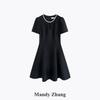 Вечернее платье А-силуэта, украшенное бриллиантами, от Mandy Zhang
