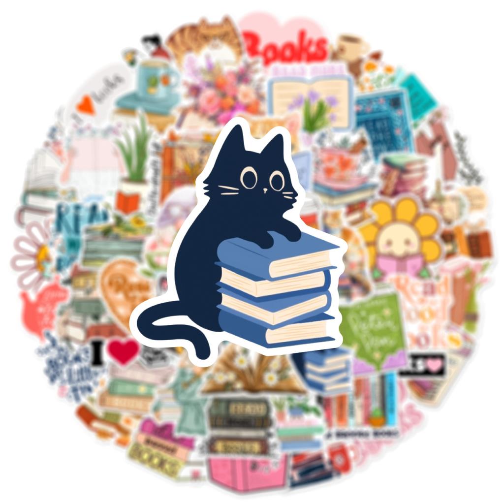 10/25/50 шт. Наклейки «Книги Граффити Чтение» для DIY Скрапбукинга Канцелярских принадлежностей Чемодана Бутылки с водой Телефона Ноутбука Гитары Игрушки