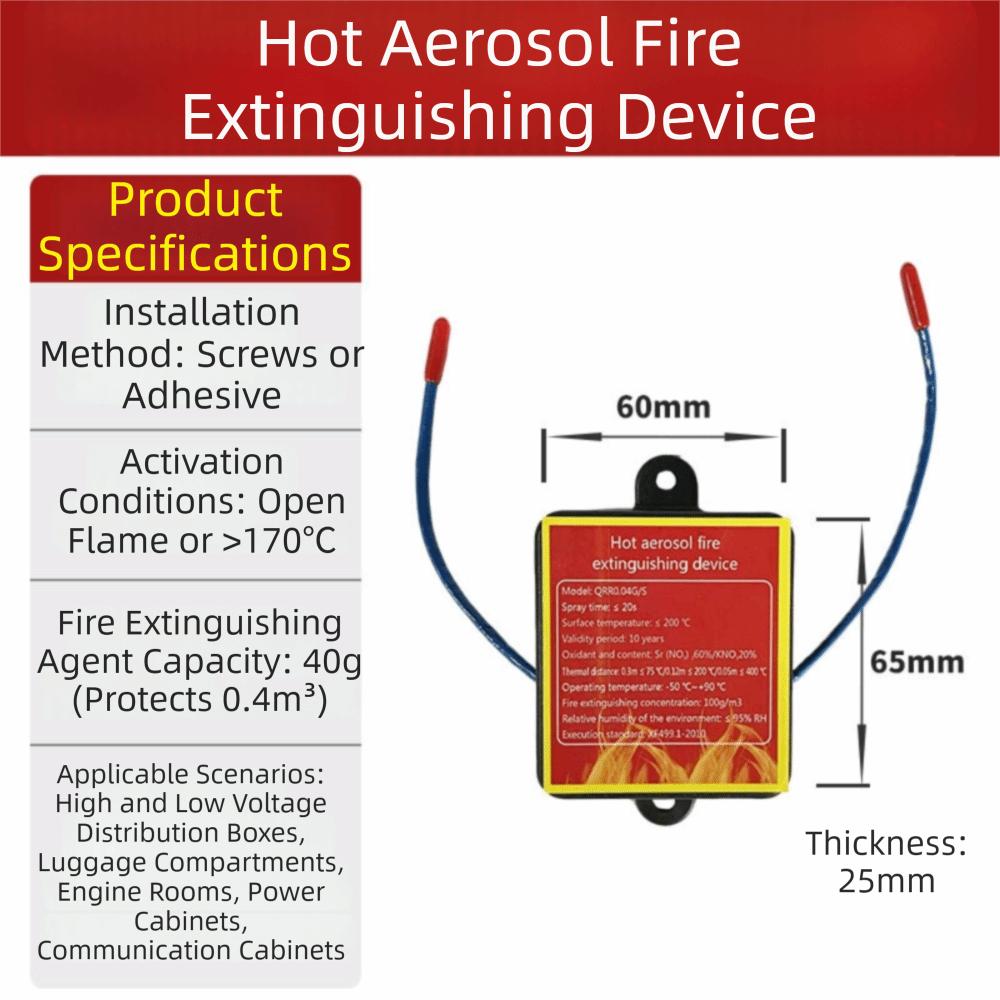 Automatic Activation Flame Retardant Device Dual Line Retardant Device  Car Accessories
