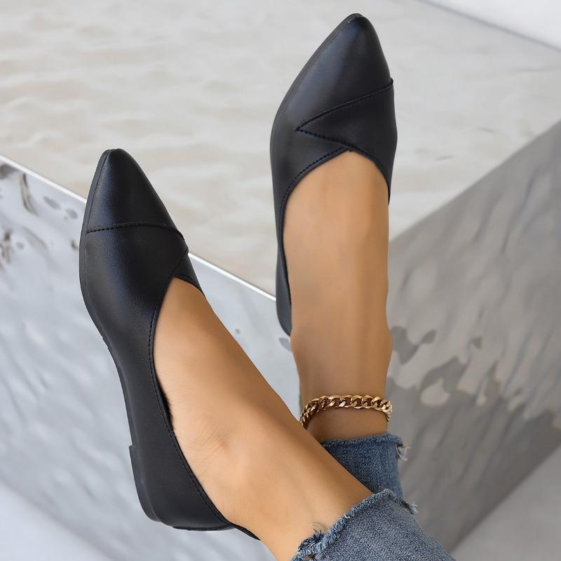 Fashion Ladies Shoes 2024 Hot Sale Slip On Women's Flats Office Daily Flats Women Shallow Pointed Toe Soft Bottom Flat with Shoes Women