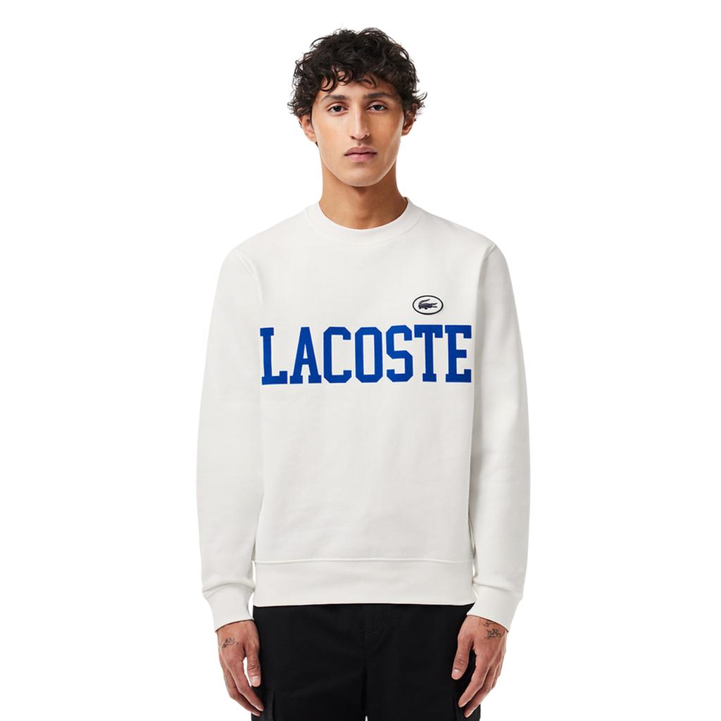 Lacoste Mens Flocked Fleece Sweatshirt
