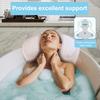 Yousheng Bathtub Pillow with 6 Anti-slip Suckers Bathing Headrest with 4D Air Mesh Fabric Neck And Back Support Bath Pillow Relaxing Bath Accessories