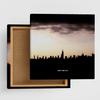 New York Landscape and Sky Fabric Wall Art Panel, 57 X 57 Cm, Made In Japan