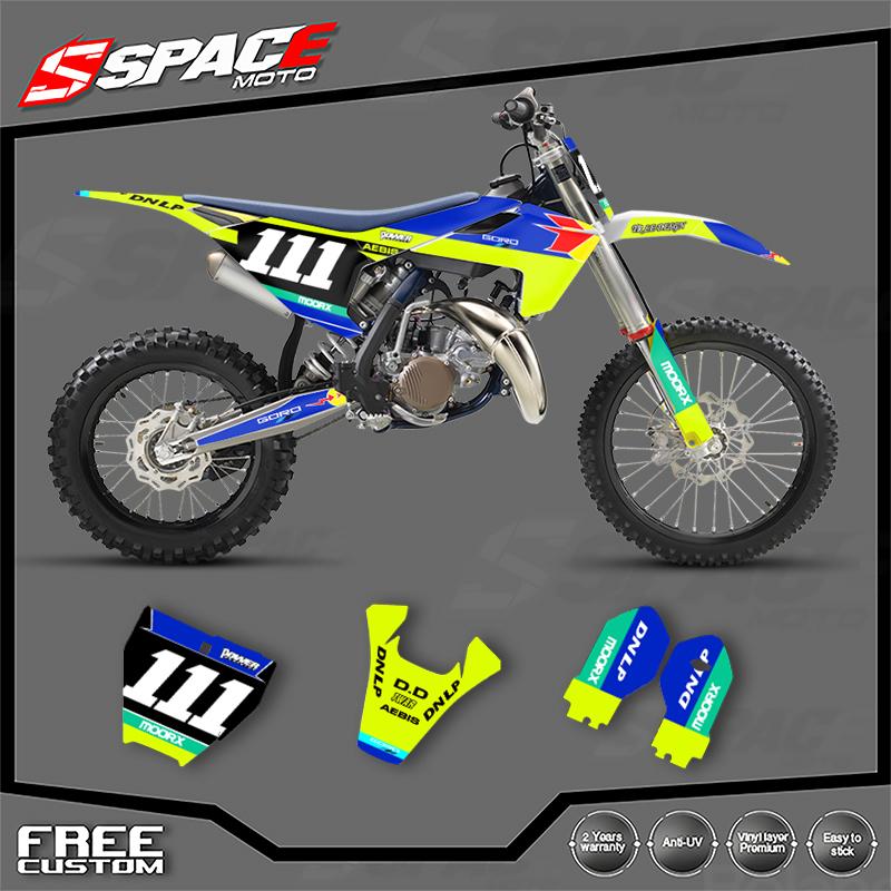 SPACE New Style Motorcycle Graphics Background Decal for Husqvarna TC85 2018-2023 Stickers Kits