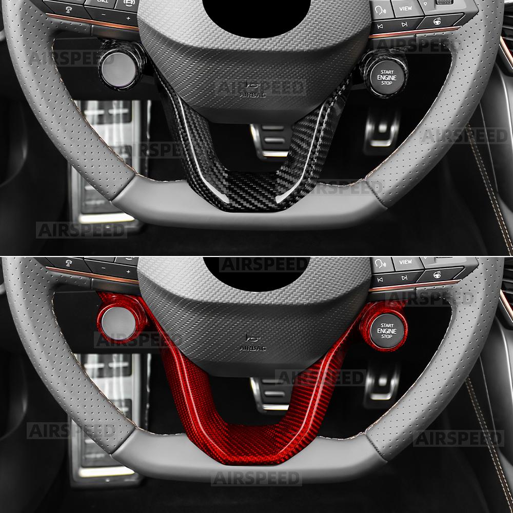Отделка из сухого углеродного волокна для Seat Cupra Formentor/Cupra Leon 2020-2026, Cupra Ateca 21-26, Cupra Terramar 25-26, рулевое колесо автомобиля