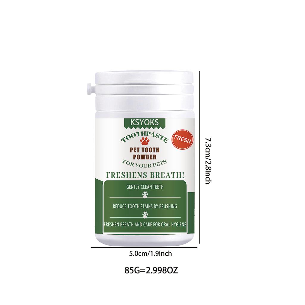 Pet Tooth Powder Mild Formula Does Not Stimulate Pet Gums, Long-term Use Can Improve Tooth Dullness