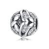 100% S925 Sterling Silver Pendant Sparkling Snowflake Rose Daisy Flower Bee Clip Charm Bead Fit Original  Bracelet Jewelry