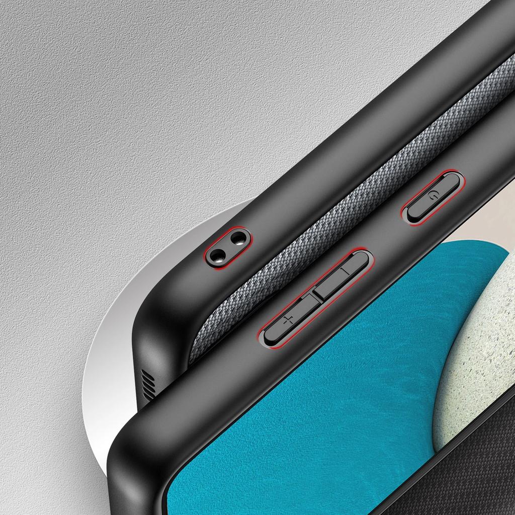 Dux Ducis Fino Case Cover Covered With Nylon Material For Samsung Galaxy A73 Blue