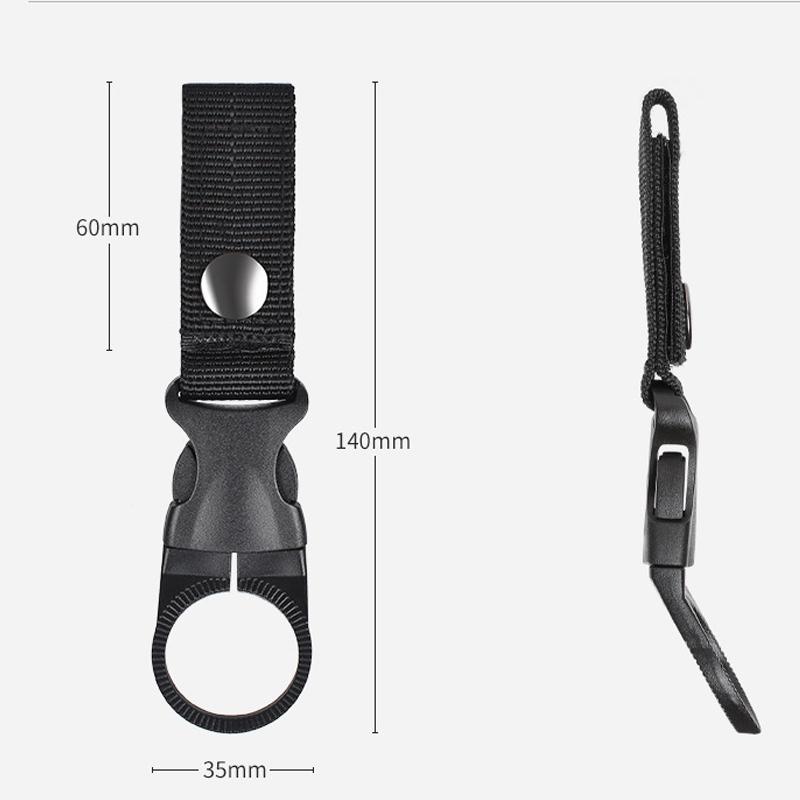 Стропа Пряжка Крюк Держатель для бутылки с водой Зажим Открытый Нейлон EDC Альпинизм Карабин Ремень Подвеска для рюкзака Кемпинг Карабин Зажим для ремня
