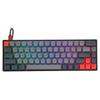 EPOMAKER GK68X 68 Key Hot Swap RGB Mechanical Keyboard with Split Spacebar Module Dye Subbed PBT GSA Keycaps 3Fn Programmable Macros for Brown Gray