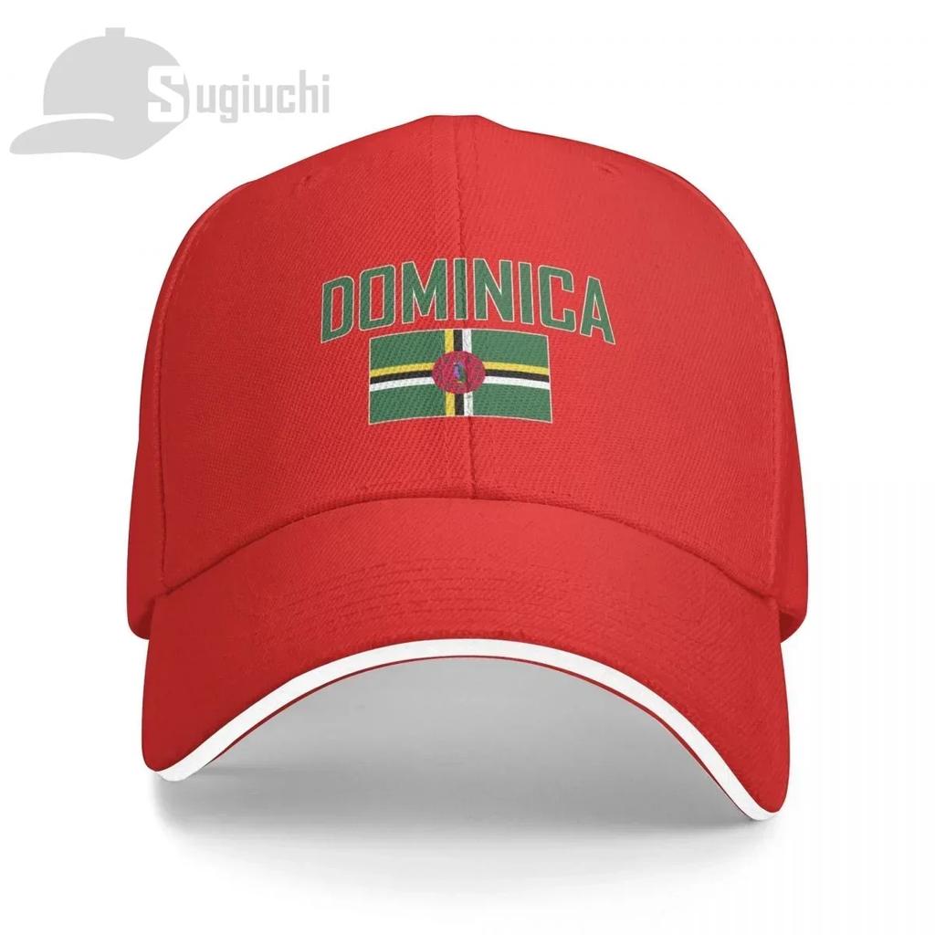 DOMINICA Flag With Letter Baseball Cap Men Women Summer Unisex Hip Hop Caps Cotton Snapback Golf Hat Fishing Caps