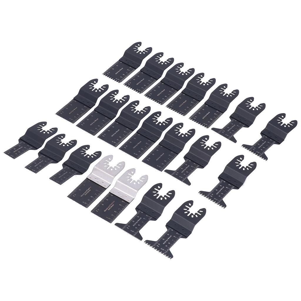 21Pcs Oscillating Saw Blade Woodworking Quick Release Polishing Straight Multitool Blades Kit