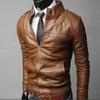 Jacket Fit Coat Streetwear Cool Men Fashion Leather Mens Winter Jackets Collar Autumn Outwear Slim