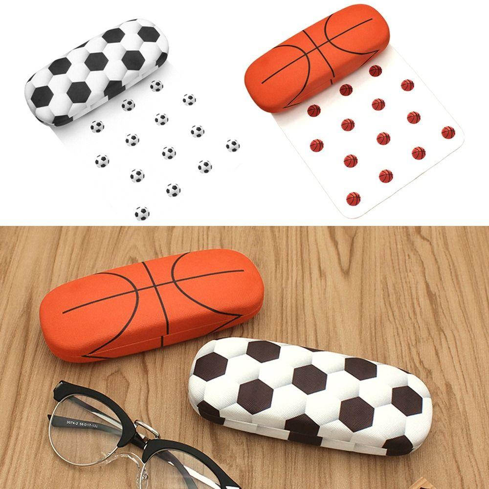 Чехол для очков из стеклоткани с рисунком баскетбола и футбола, коробка для хранения солнцезащитных очков, мужской