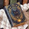 Cat Leather Journal: Vintage Handmade Grimoire, Blank Book of Shadows