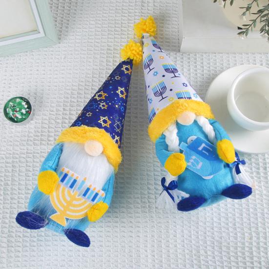 Gnome Doll Ornament Hanukkah Festival Faceless Doll Ornament Cultural Atmosphere Home Holiday Decoration