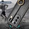 Luxury Wristband Leather Stand Case for OPPO Reno 12 11 Pro 5G Reno 12F 11F with Ring Opener Shockproof Holder Business Full Protection Cover