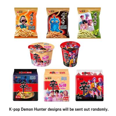 Nongshim × K-POP Охотники на демонов Лимитированное издание (Серия Шин Рамён, Рамён Тувумба и Крекеры с креветками) (10 вариантов)