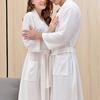 Унисекс модный впитывающий быстросохнущий простой натуральный домашний халат для пары ночная рубашка