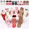 3D Fluffy Adult Winter Warm Gift Sox with Box Floor Stocking Christmas Socks Coral Feece Sock
