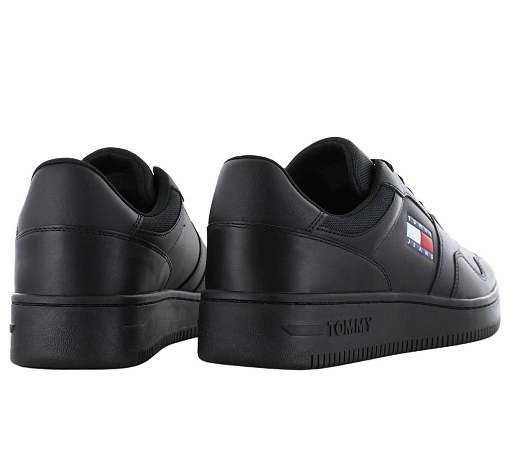 Tommy Hilfiger Джинсы Retro Basket ESS - Мужская обувь Кожаная черная EM0EM00955-0GK Кроссовки Спортивная обувь ORIGINAL