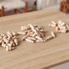 10Pcs 1:12 Dollhouse Miniature Wooden Furniture Door Handles Mini Furniture Part Drawer Handles Door Window Pull Model Decor Toy