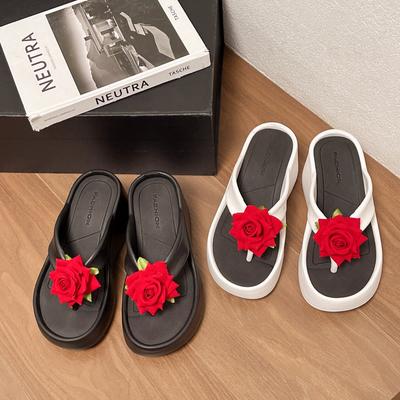 Летние женские шлепанцы, удобные нескользящие сандалии на платформе EVA 2024, новые модные уличные тапочки с мягкой подошвой для женщин