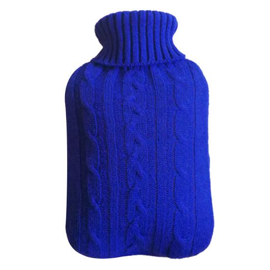 Чехол для грелки для рук. Практичный съемный дышащий вязаный чехол. Зимний домашний и уличный вязаный чехол для бутылки с горячей водой. Куртка для сумки с горячей водой.