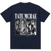Винтажная футболка с автографом Тейт Макрей Streetwear The World Tour 2025 Модные футболки Хлопковые Оверсайз Женские футболки
