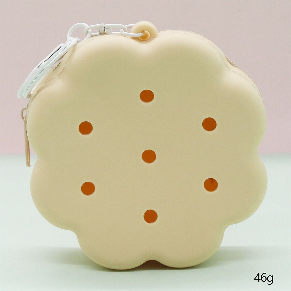 Gift Idea Cloud Flower Silicone Wallet Zipper Closure Soft Silicone Coin Purse Travel Organizer Mini Size Card Holder Women Use