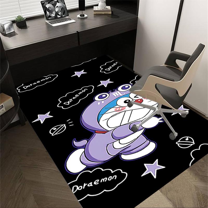 1pc Doraemon astronaut Carpet Anti Slip Polyester Floor Mat for office.Bedroom