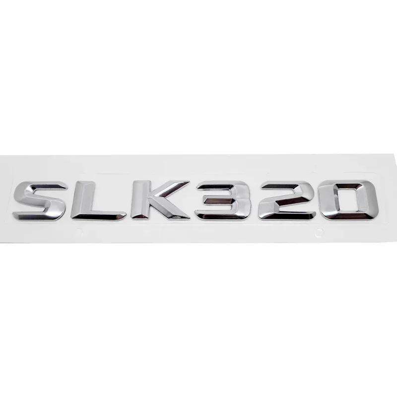 Automotive 3D Digital Alphabet Trunk Badge Decal for Mercedes Benz SLK55 SLK63 SLK200 SLK230 SLK250 SLK280 SLK300 SLK320 SLK350