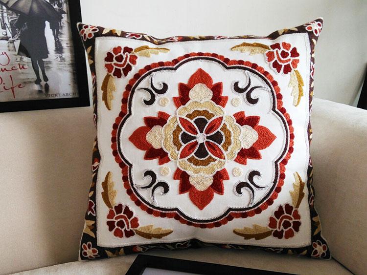 Embroidery Cushion Cover Cushion Home Decor Pillow Pillowcase Sofa Throw Pillows Decoration Capa De Almofada Cojines Coussin