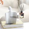 Modern Simple Character Tray Ornaments Entrance Key Bedroom Cosmetics Jewelry Storage Tray Model Room Decorations