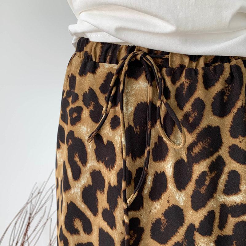 Юбка женская летняя повседневная универсальная леопардовая эластичная полуюбка свободная удобная юбка-бюстье большого размера